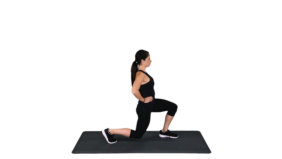 Lunges back for knee rehab exercises