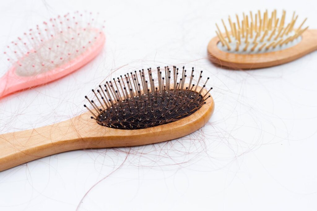 hairfall in comb